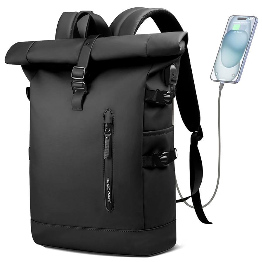 Amazon.com: HEROIC KNIGHT Rolltop Backpack, 15.6 Inch
